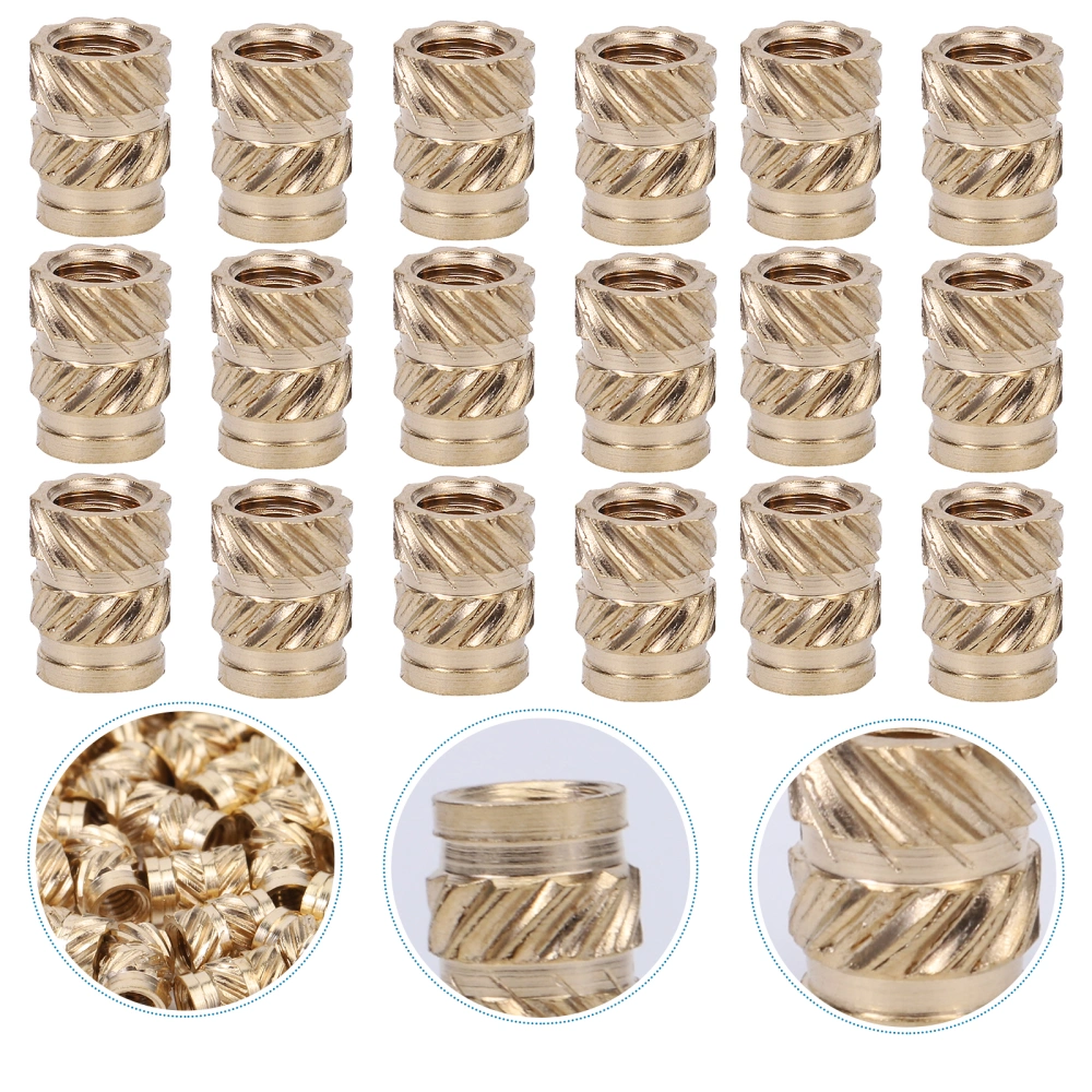 100pcs Professional Threaded Press Fitting Nuts 3D Printed Embedment Nuts