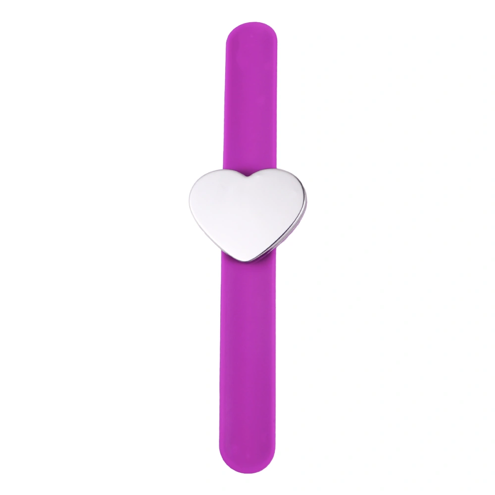 Durable Magnetic Slap Bracelet Heart Shape Silicone Hand Band Wrist Strap