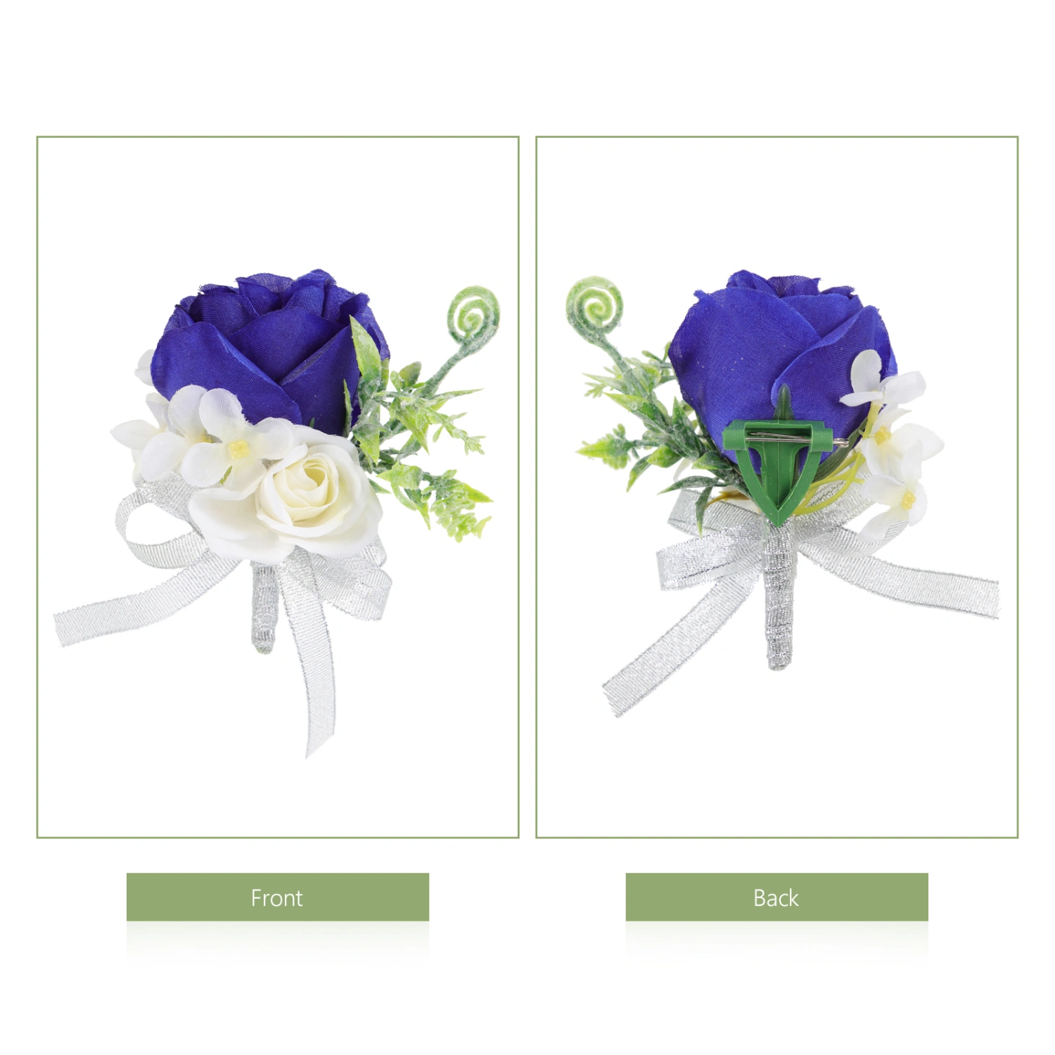 4pcs Artificial Flower Corsage Simulation Flower Corsage Wedding Photographic Prop