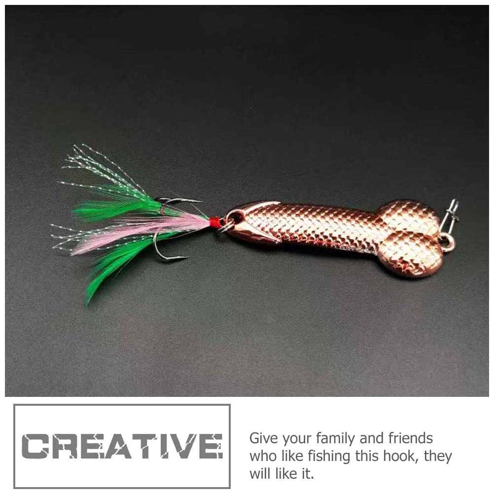 2Pcs Fake Metal Fishing Lures Glitter Fishing Baits Outdoor Fishing Equipment
