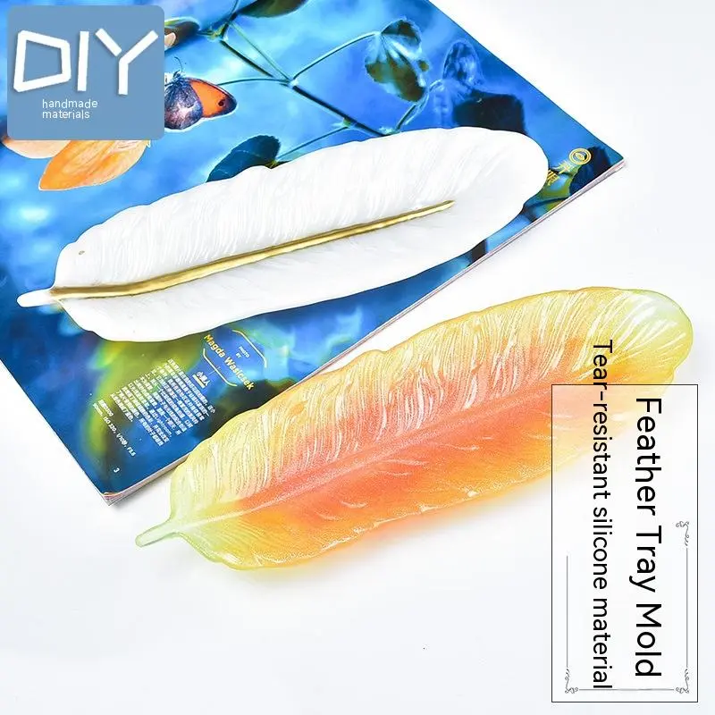 Epoxy Diy Material Feather Plate Mold