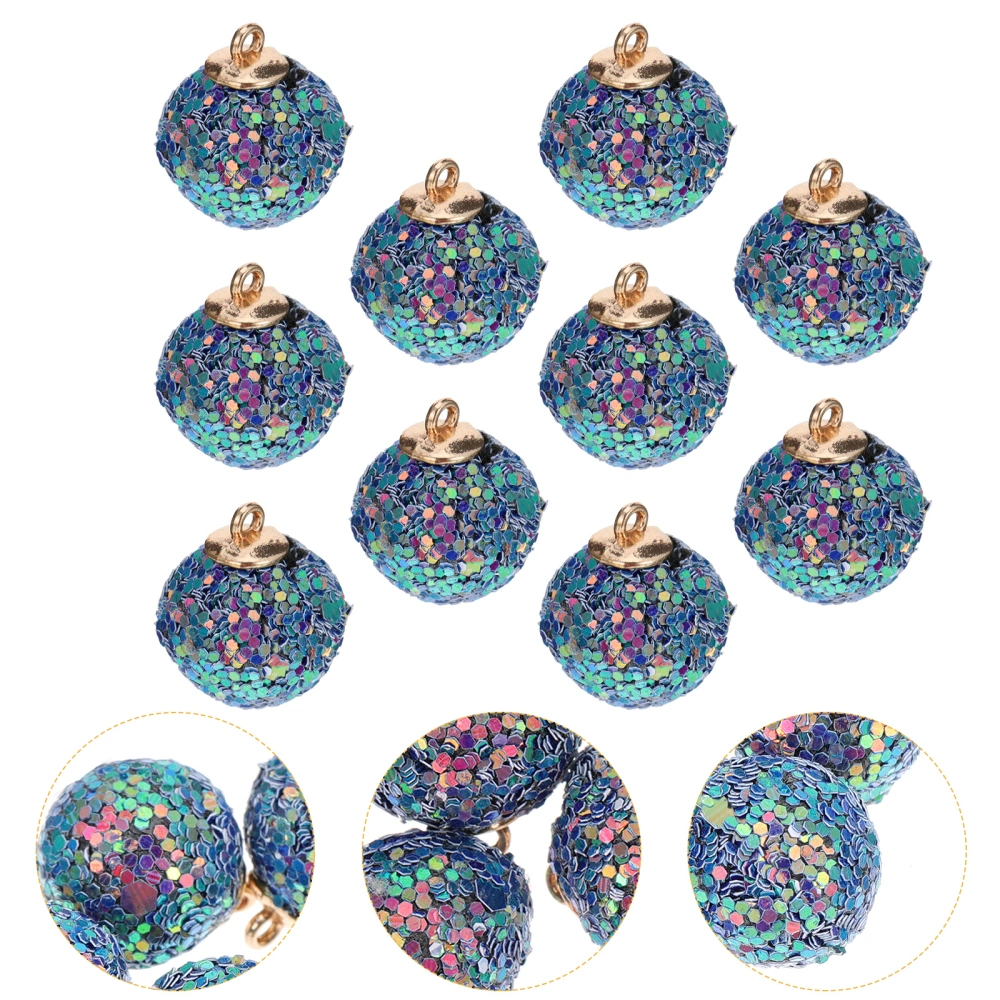 10Pcs Sequin Ball Charms DIY Earrings Accessories Handmade Jewelry Accessories