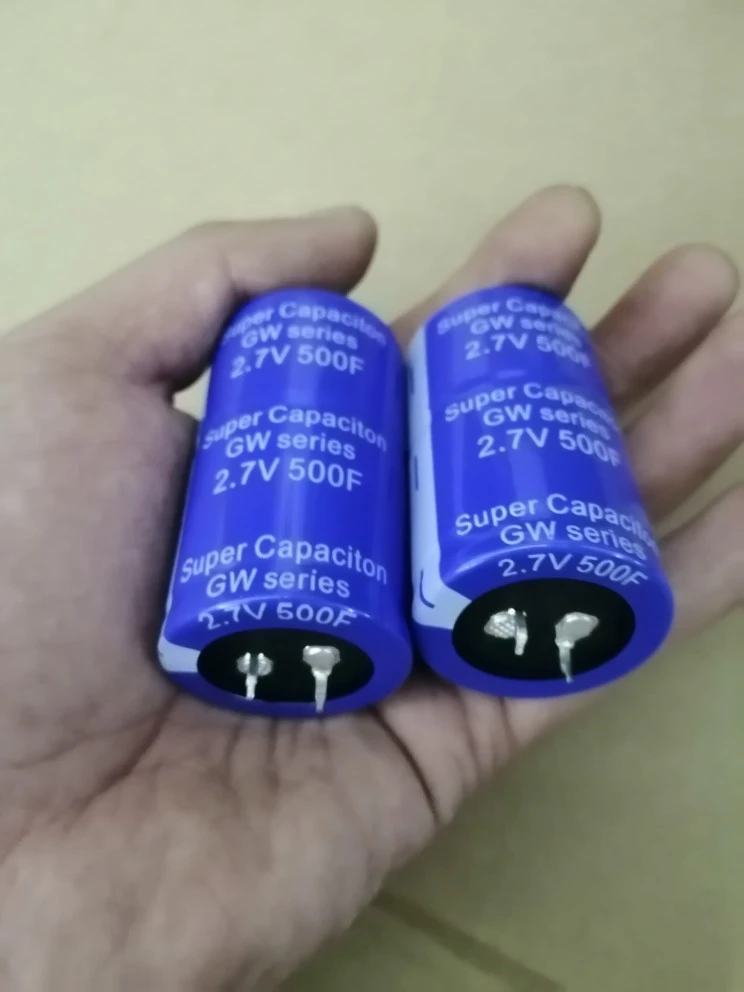 2 7v500f Super Super-capacitor Car Capacitor