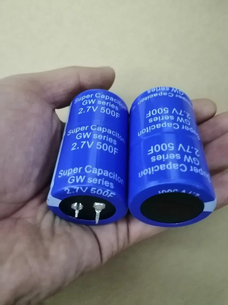 2 7v500f Super Super-capacitor Car Capacitor