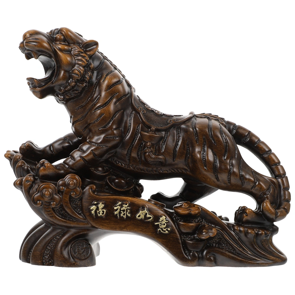 Creative Resin Tiger Shape Desktop Office Housewarming Tiger Decoration