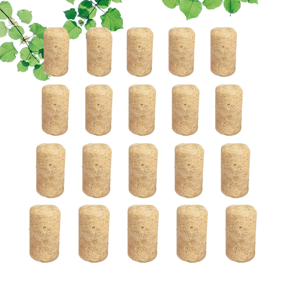 40pcs Wine Cork Wooden Wine Bottle Stoppers Sealing Cover Wooden Sealing Cover Bottle Closure Bottle Accessory