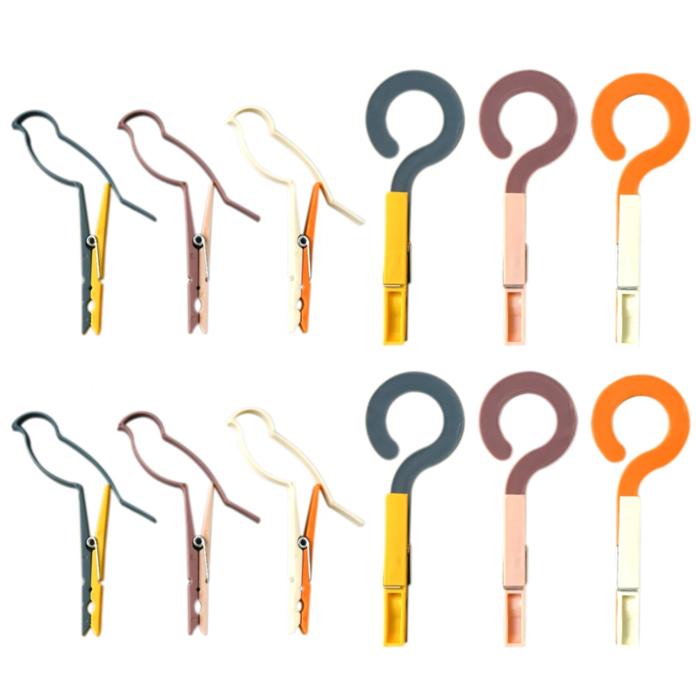 12pcs Snack Sealing Clips Windproof Sealing Clamps for Home (Random Color)