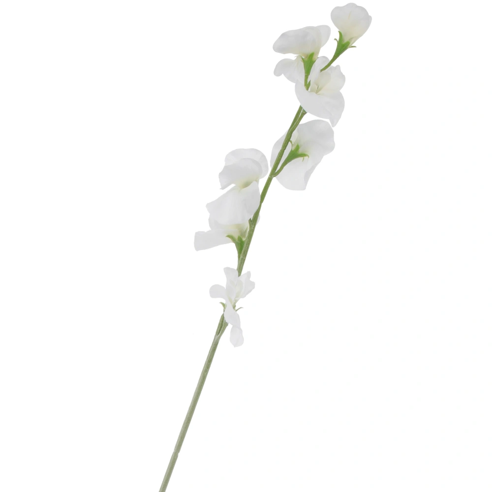 Simulation Pea Blossom Decorative Flower Fake Flower Ornament Home Adornment White