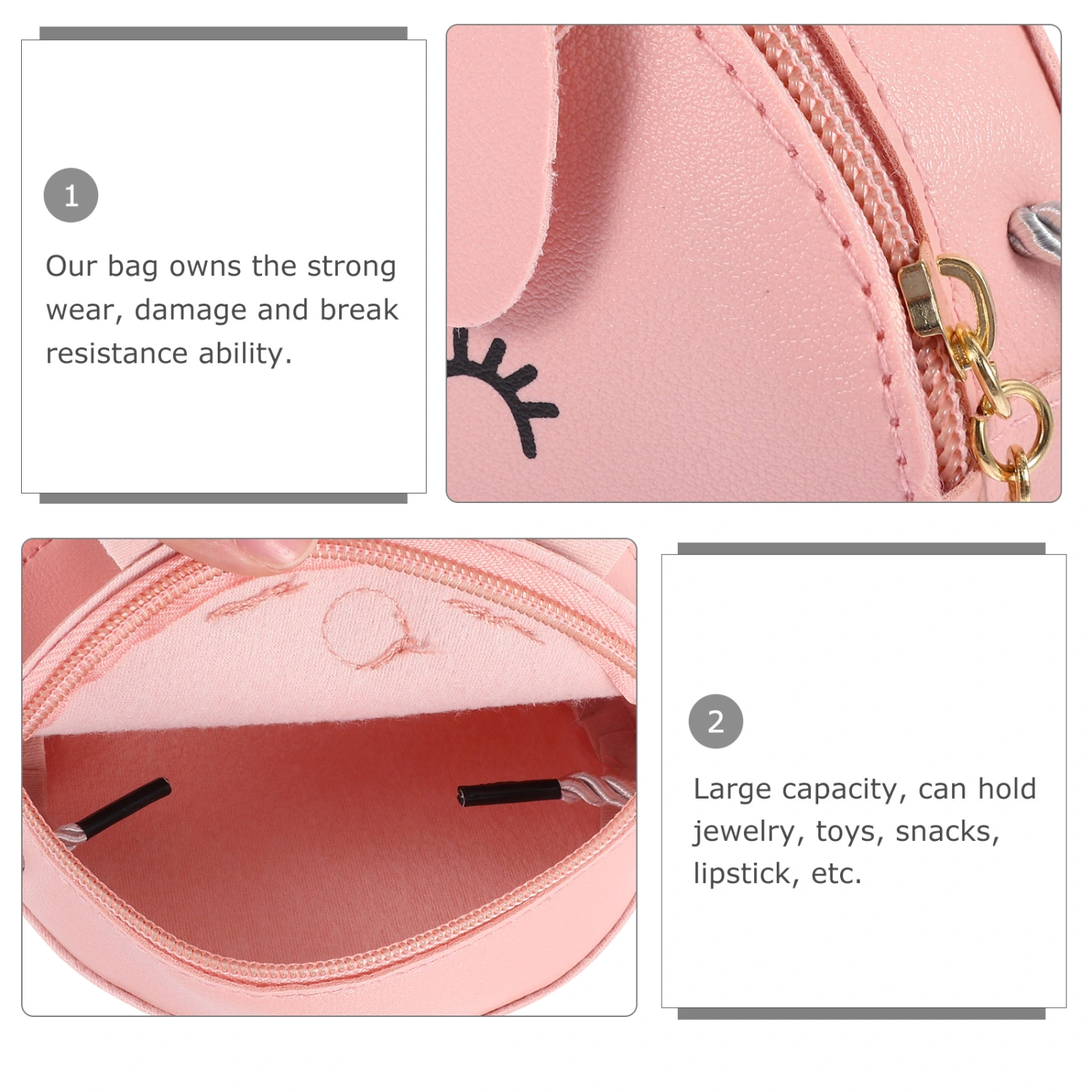 Kids Cartoon Bag Single-Shoulder Bag Coin Purse Girl Portable Crossbody Bag