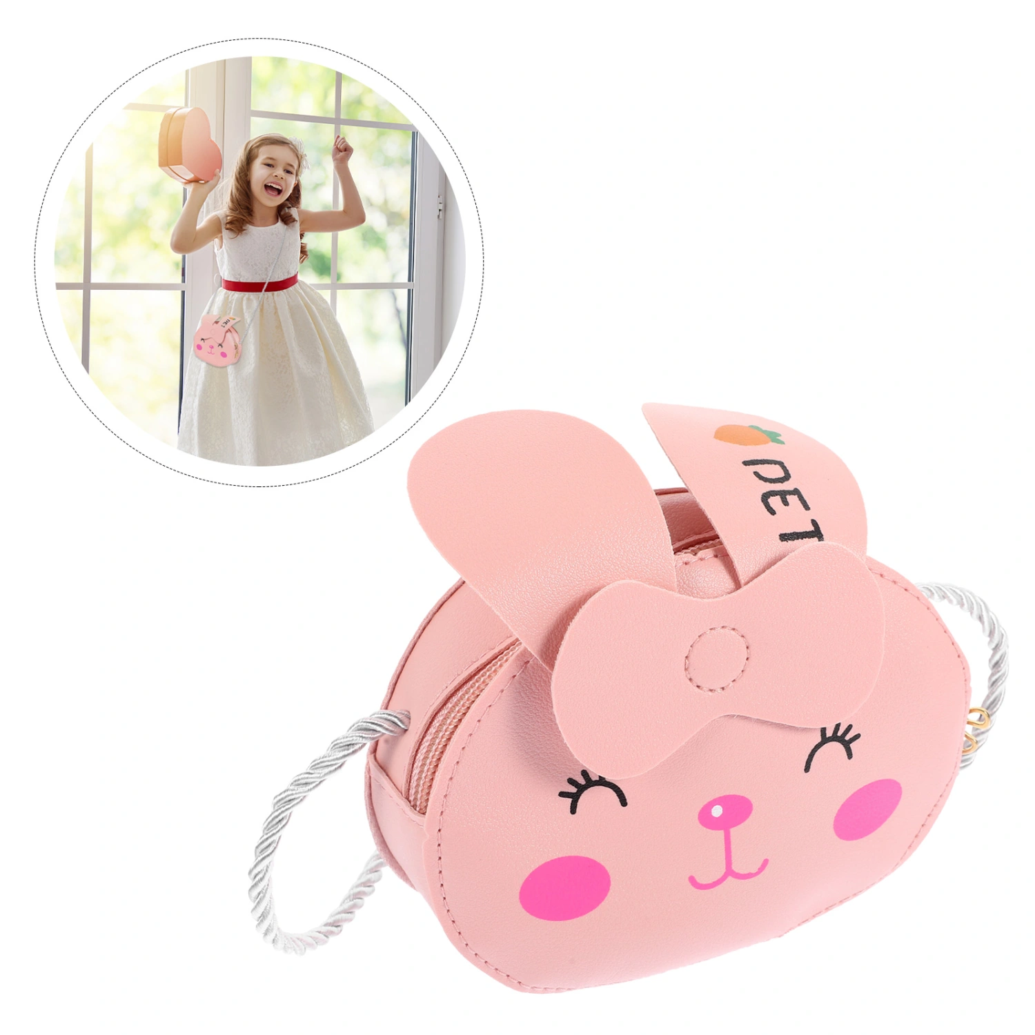 Kids Cartoon Bag Single-Shoulder Bag Coin Purse Girl Portable Crossbody Bag