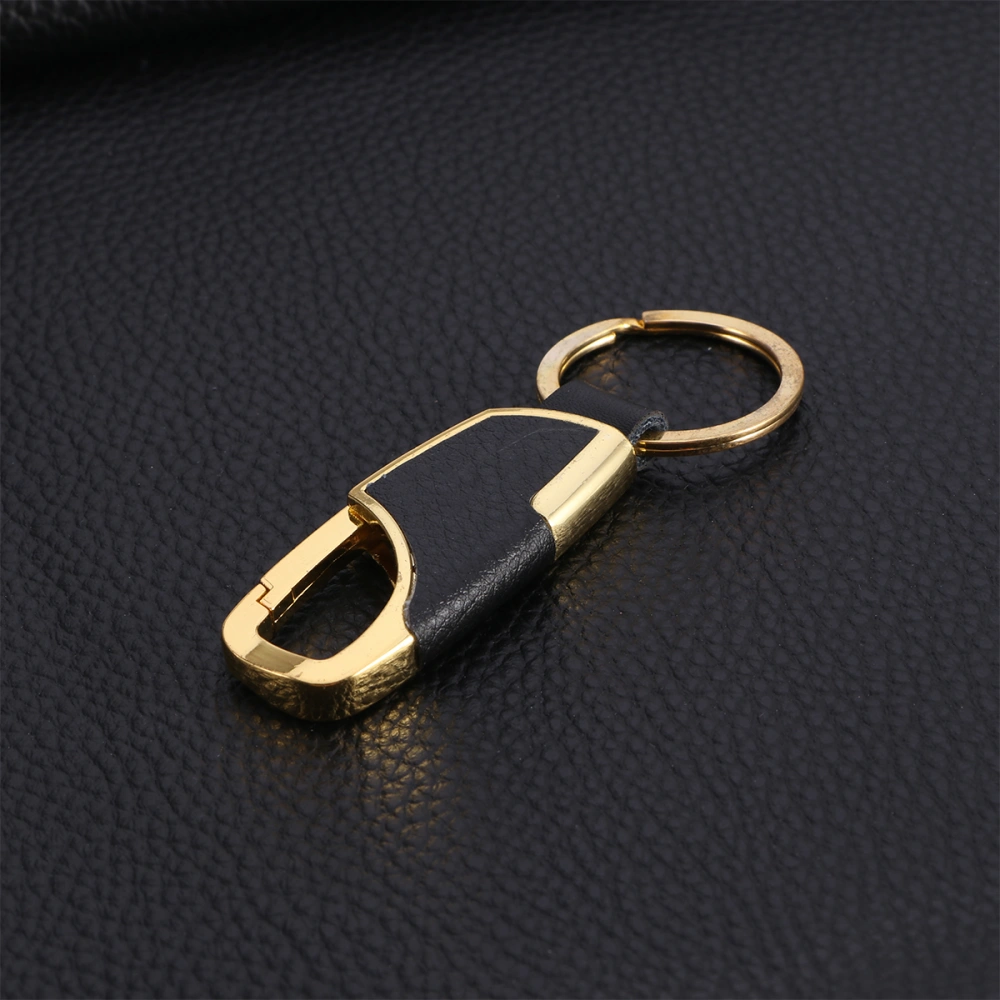 Men's Leather Key Ring Chain Metal Keychain for Home Keychain Gift for Men Random Color