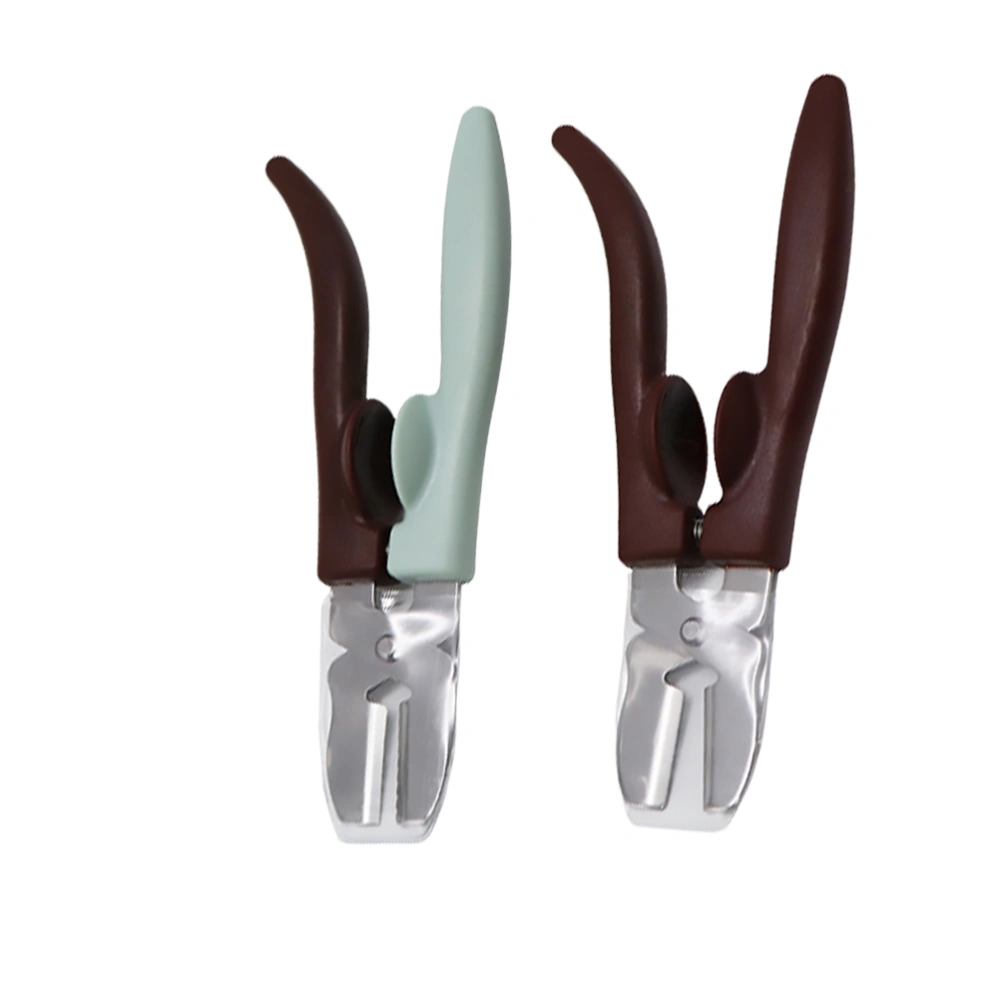 2pcs Cross Opener Chestnut Clip Chestnut Shucker Opener Multifunction Chestnut Clamp Metal Plier Kitchen Tool (Random Color)