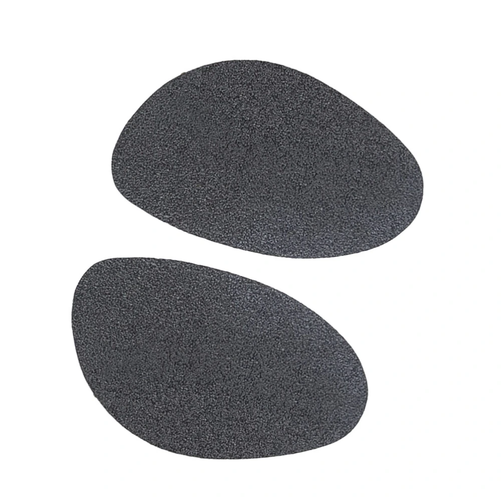 1 Pair of Scrub Non-slip Shoe Pads Self-Adhesive High Heel Sole Protectors  Anti Shoe Pads Stickers Size L (Black)