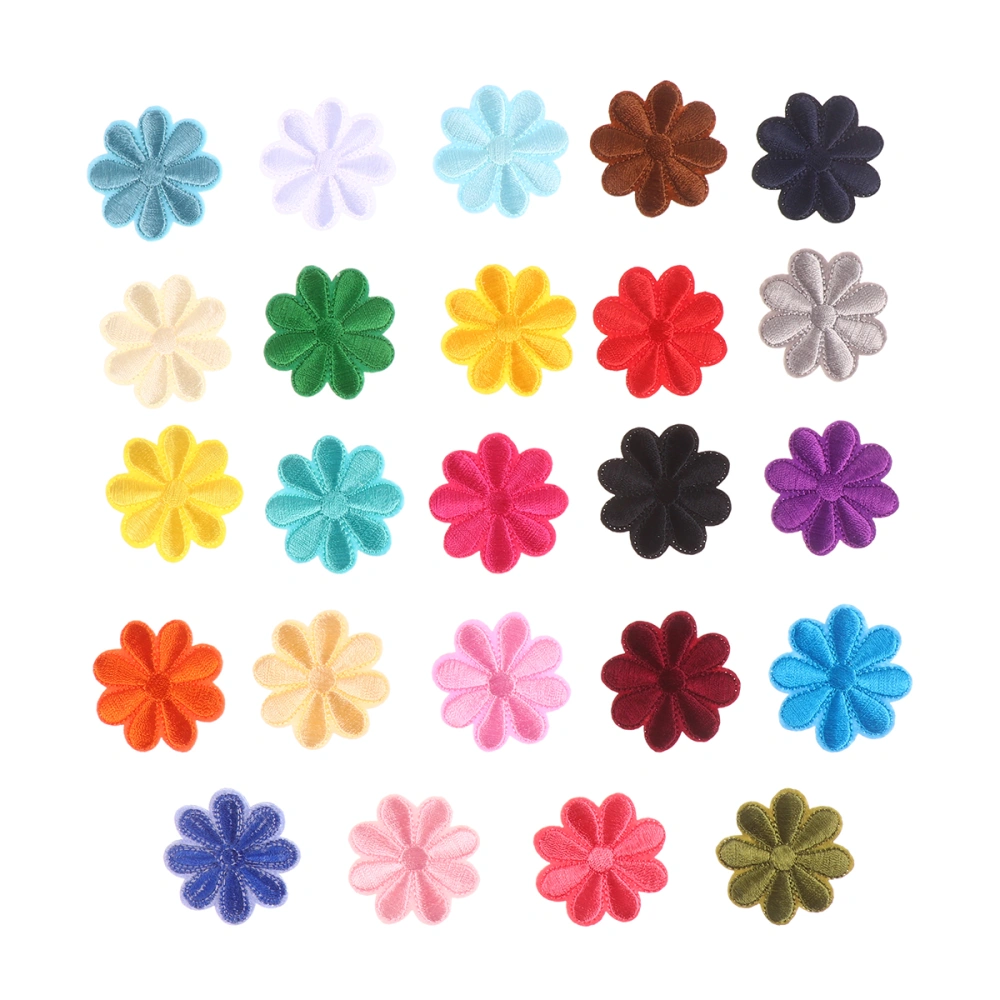 24PCS Sunflower Embroidered Sewing Patch Applique Sewing Flowers Applique DIY Accessory for Clothes Dress Hat Jeans Decoration