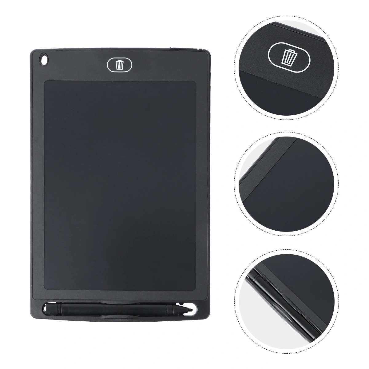 8.5 Inch LCD Writing Tablet Drawing and Writing Board Rewritten Pad Digital Notepad Drawing Pad for Draw Note Memo Remind Message Draft Useful at the Office Great Gift for Kids (Black)