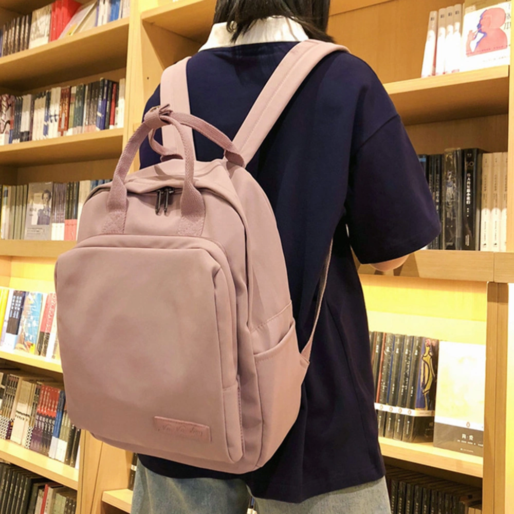 Handheld Backpack Simple Casual Student Bag Shoulder Bag for Travel Shopping