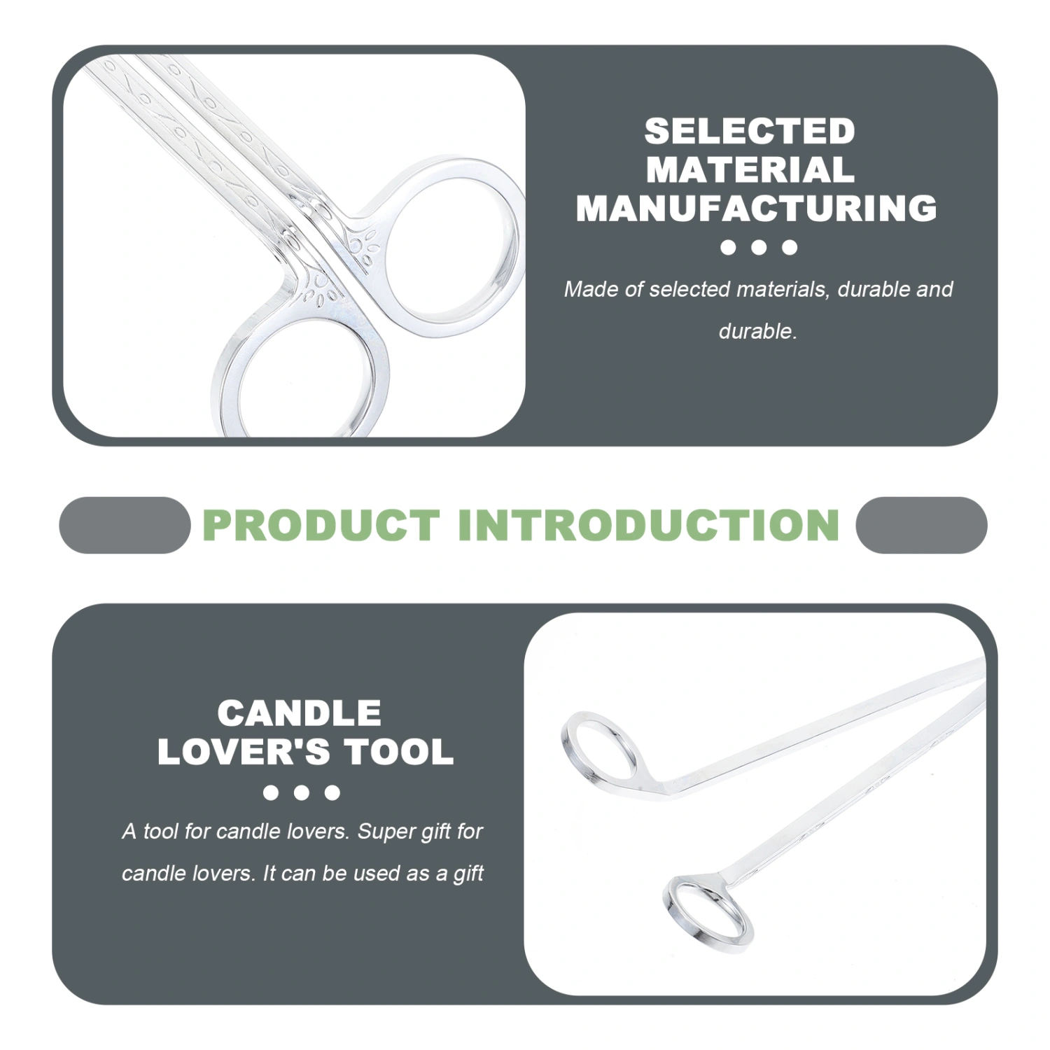 Stainless Steel Candle Wick Trimmer Candle Wick Cutter Elegant Candle Tool