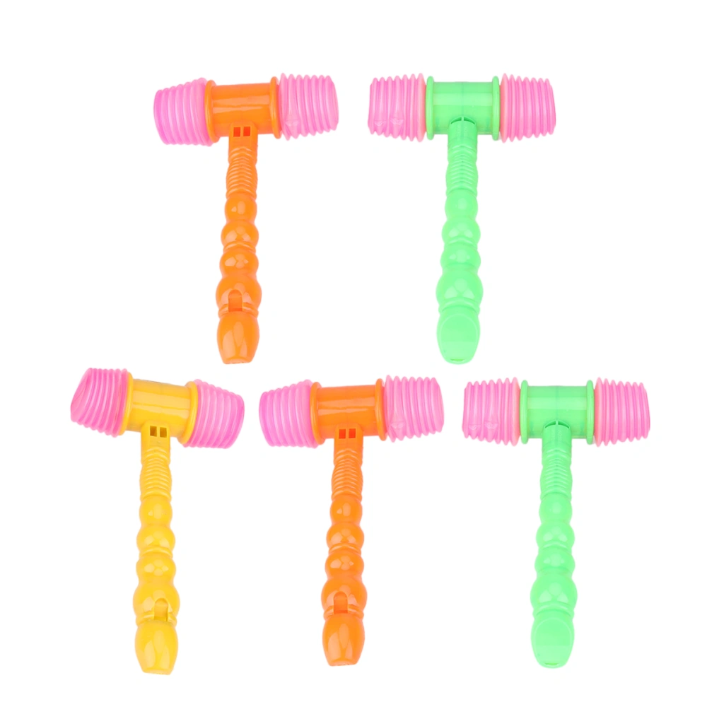 5pcs Baby Kids Music Whistle Sound Hammers Toy Children Educational Toy (Random Color)