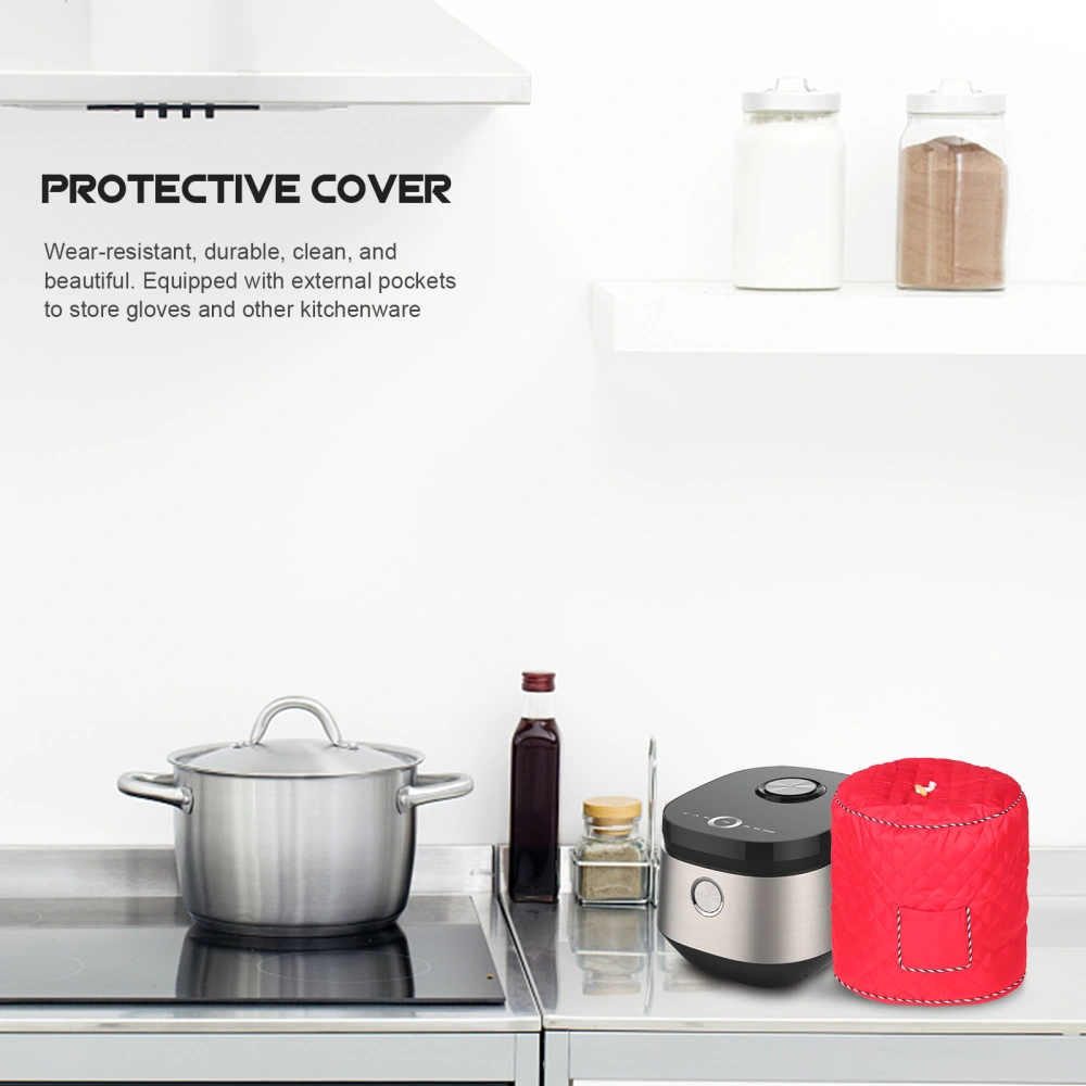 Electric Pressure Cooker Cover Pocket Design Cookware Dust Protective Cover Compatible for 8QT