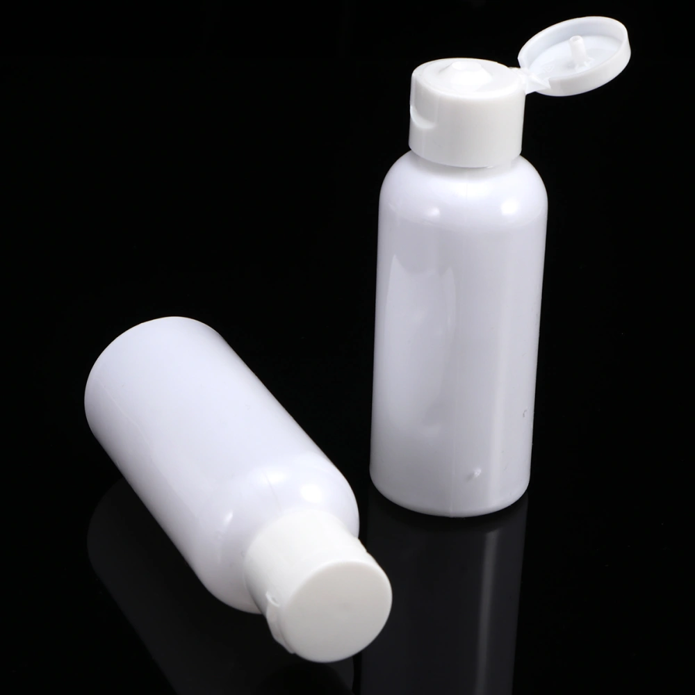 20pcs 60ml Travel Subpackaging Bottle Refillable Bottle with Empty Storage Bottle for Cosmetic Lotion (White)