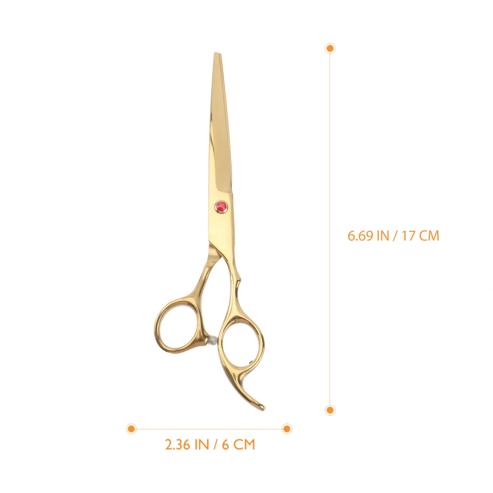 6.5 Inches Ergonomics Handle Scissor Stainless Steel Straight Cut Professional Haircut Scissor Salon Hair Styling Tools for Barber Hairdressing