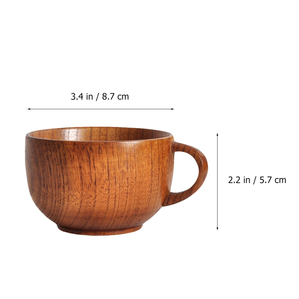 Exquisite Wooden Water Cup Drink Mug Coffee Cup Delicate Tea Cup (175ml)