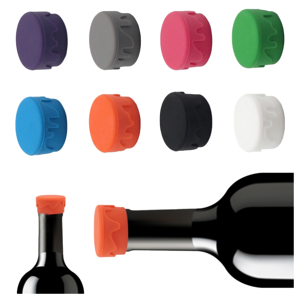 16Pcs Silicone Wine Stoppers Reusable Beer Bottle Sealing Cover Wine Saver