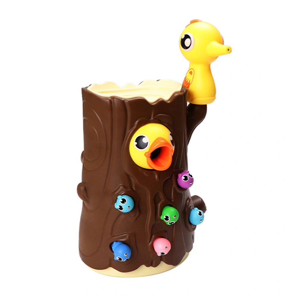 1 Set  Woodpecker Feeding Toy Magnetic Catch Insects Toy Educational Toy