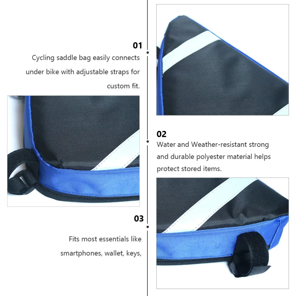 Cycling Strap Saddle Bag Front Frame Triangle Bag Bike Beam Bag Bike Accessories