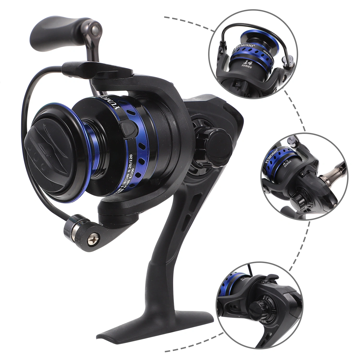 1Pc Portable Fishing Reel Equipment Professional Fishing Wheel Fishing Gear