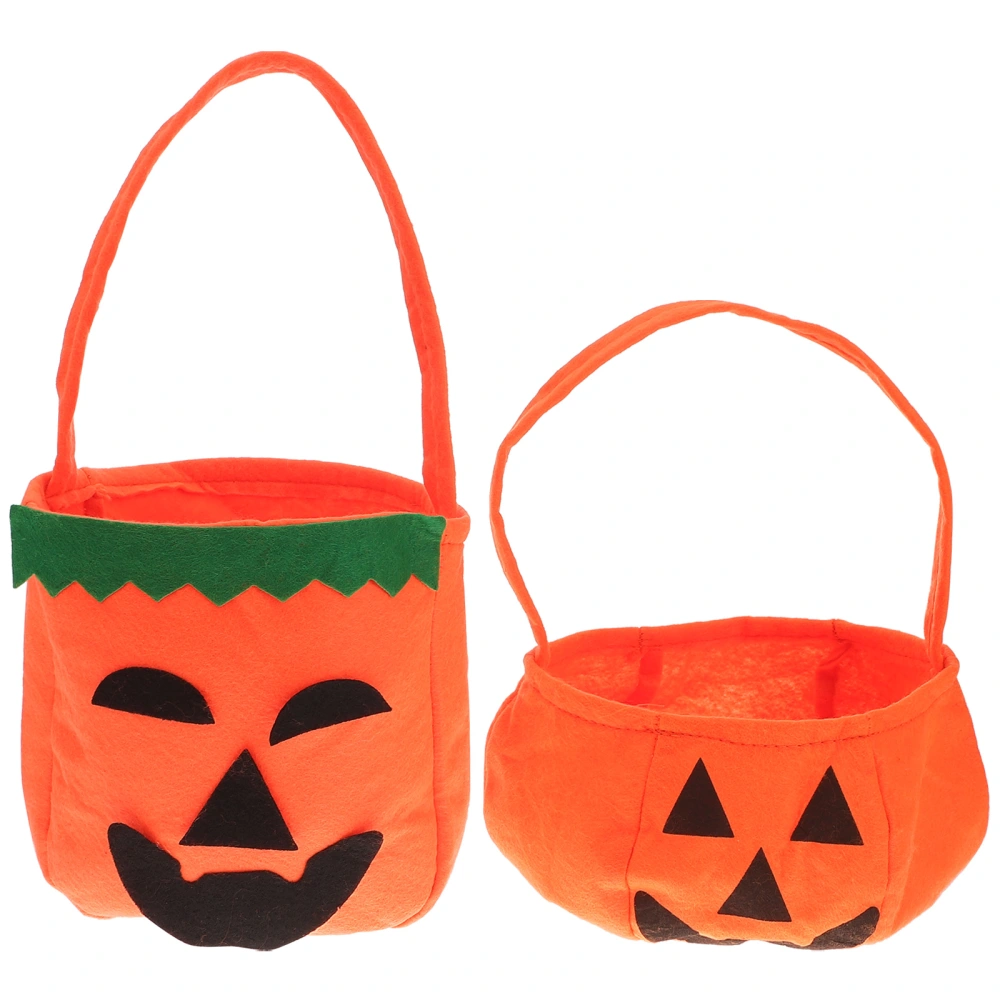 4 Pcs Halloween Candy Pouches Handheld Snacks Bag Cookies Pumpkin Packaging Bags