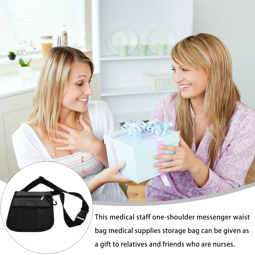 1Pc Medical Staff Waist Bag Portable Shoulder Bag Tool Storage Bag for Nurse