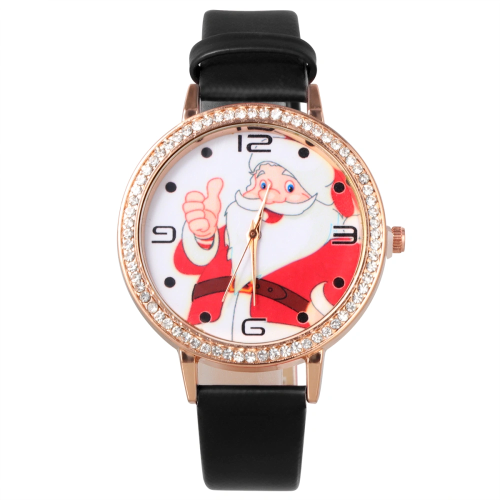 Christmas Wristwatch Santa Claus Pattern Watch Cute Santa Watch Gift for Children