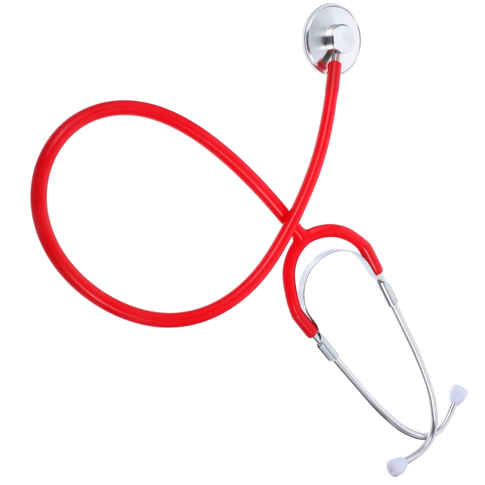 Red Children Medical Toys Single Sided Virtual Stethoscope Simulation Medical Equipment Play Props for Kids Children