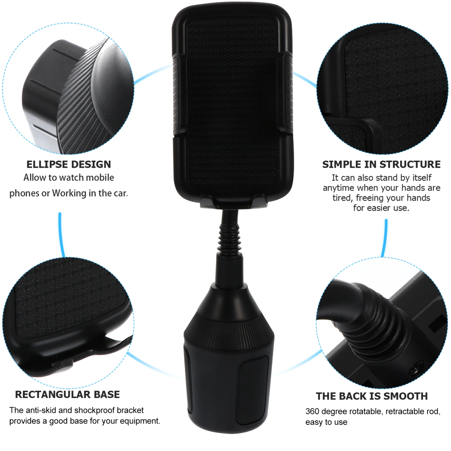Car Phone Mount Rack Phone Holder Stand Car Cup Holder Phone Mount Stand