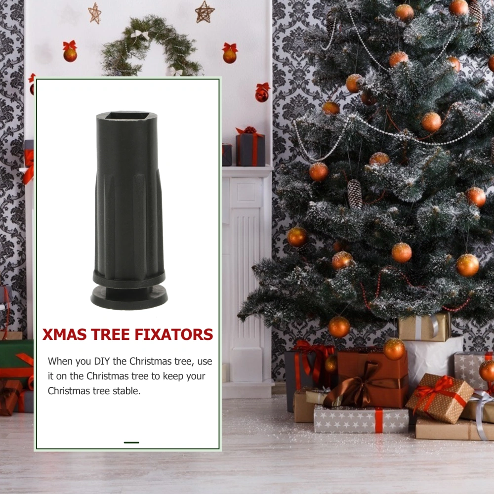 6Pcs Plastic Xmas Tree Bases Practical Xmas Tree Holders Tree Fixators Black