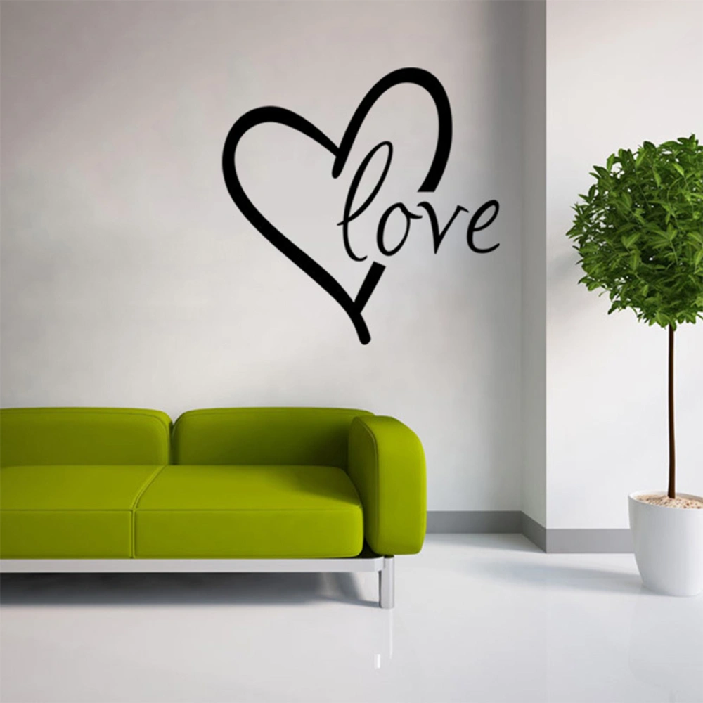 Love Wall Stickers Removable Wall Decor Mural Decals for Living Room Bedroom