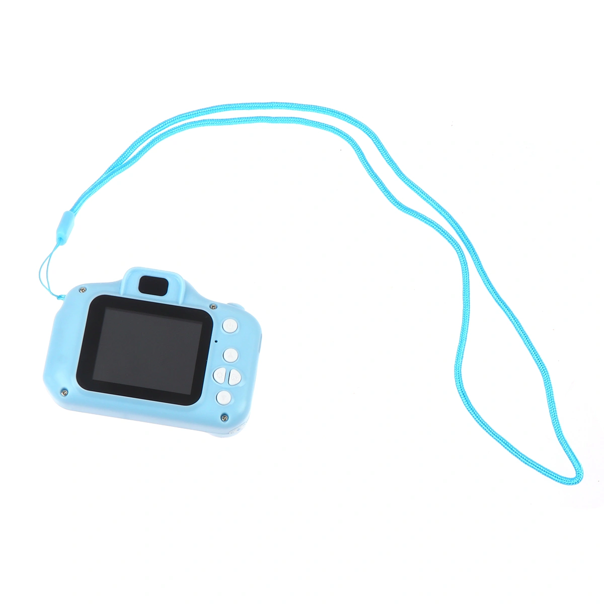 Portable 2.0 Inch Digital Camera Toy Mini Plastic Photography Camera for Children Kids (Blue, without Memory Card)