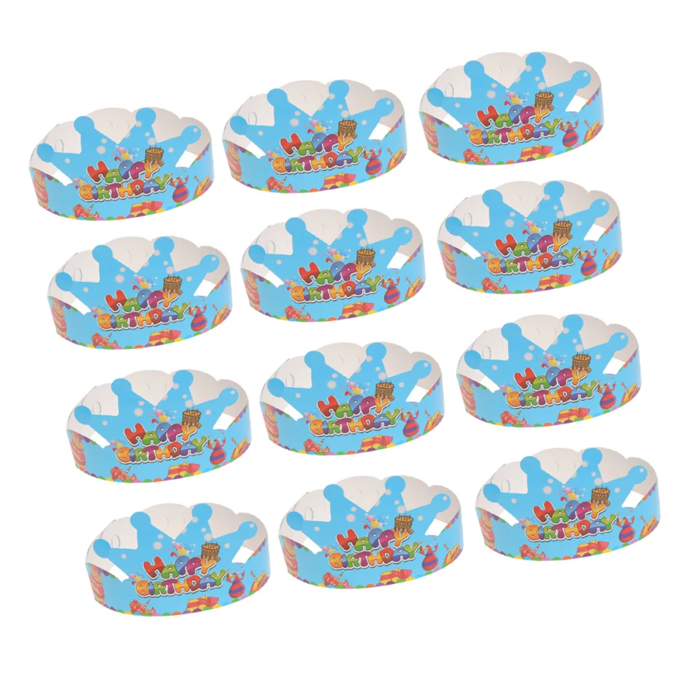 25pcs Party Paper Hats Crown Tiling Birthday Hats Caps for Kids and Adults Party Decorations