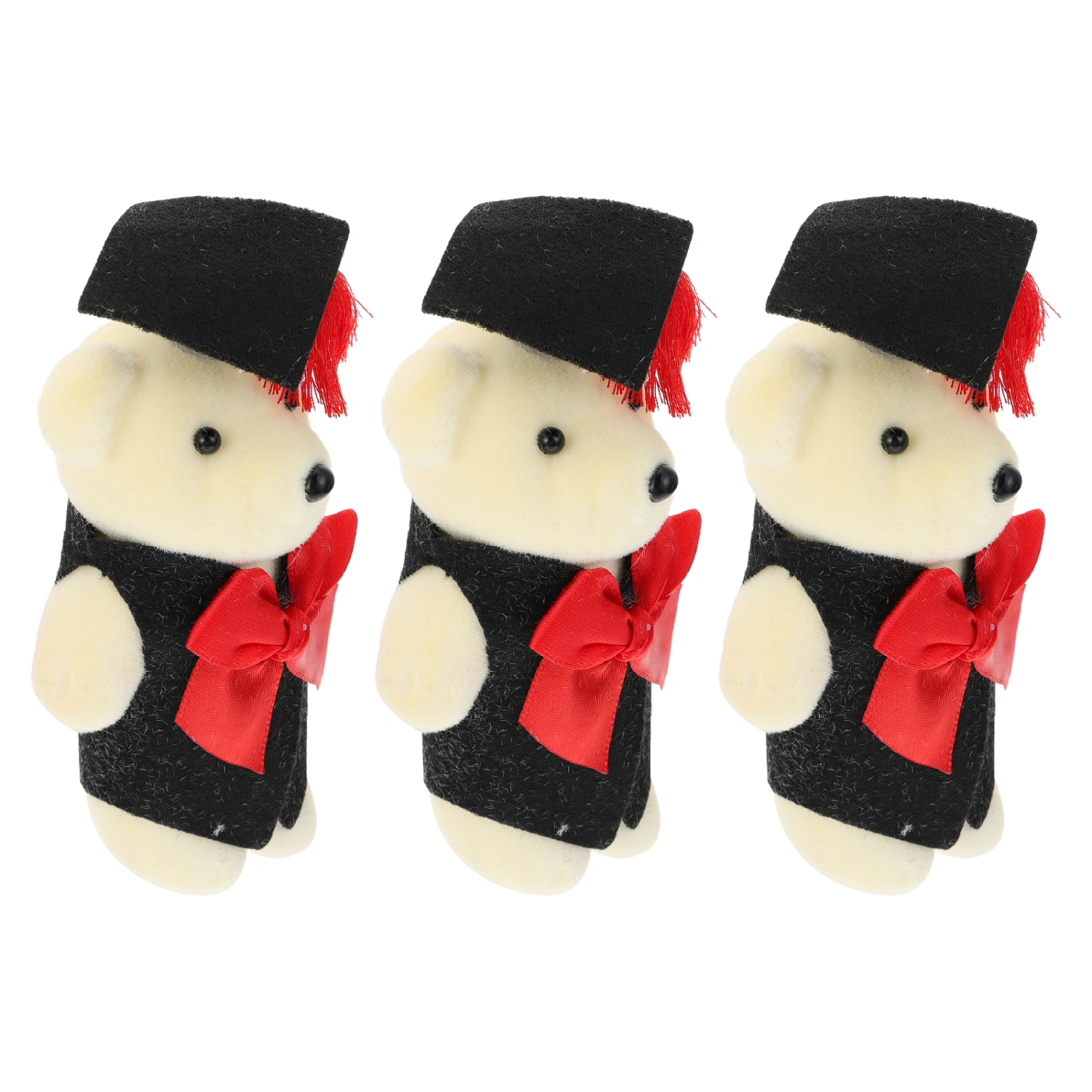 3pcs Standing Bear Doll Standing Graduation Bears Graduates Bear Accessories
