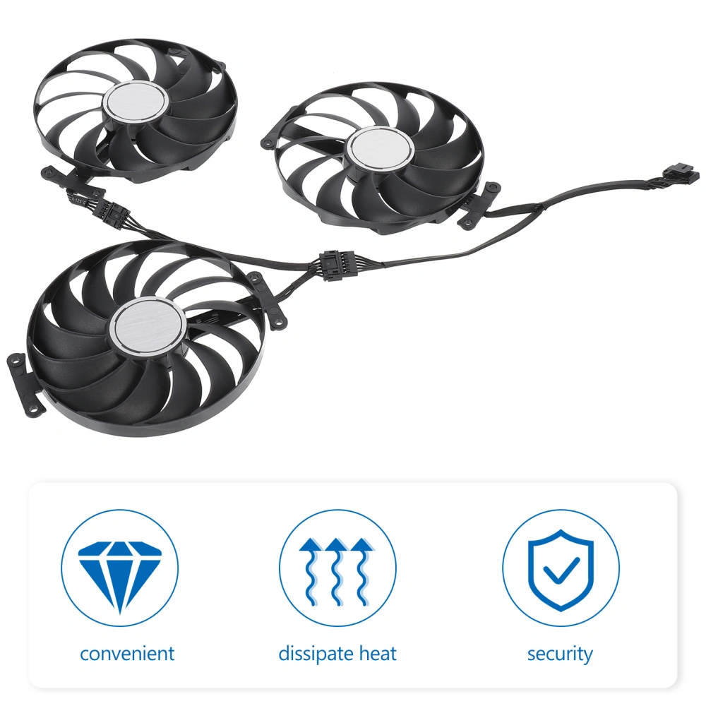 1 Set GPU Cooler Compatible for T129215SU Graphic Card Air Cooling Fan