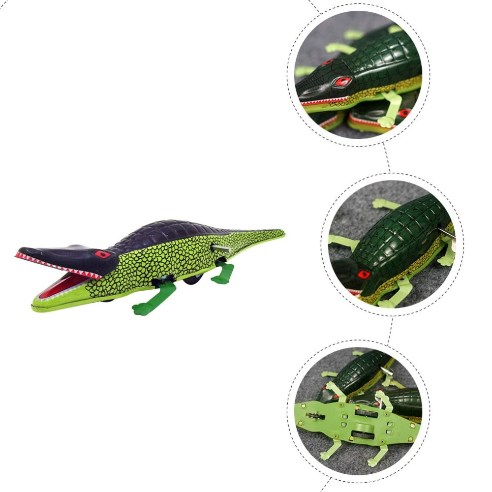 Retro Crocodile Toy Wind-up Crocodile Toy Crocodile Shaped Toy Children Cognition Toy