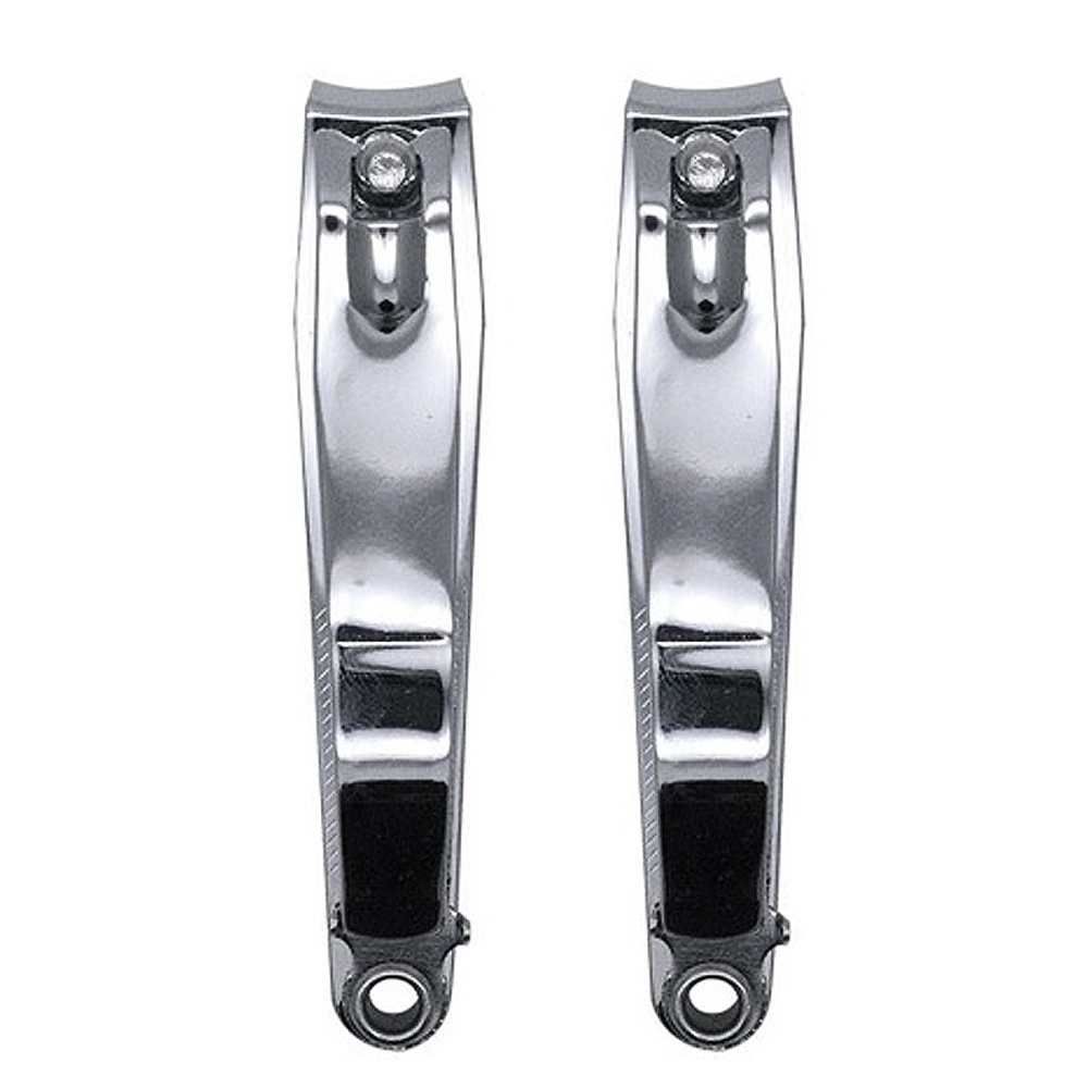 2PCS Carbon Steel Nail Clippers Manicure Trimming Tools Portable Nail Trimmers for Home with File