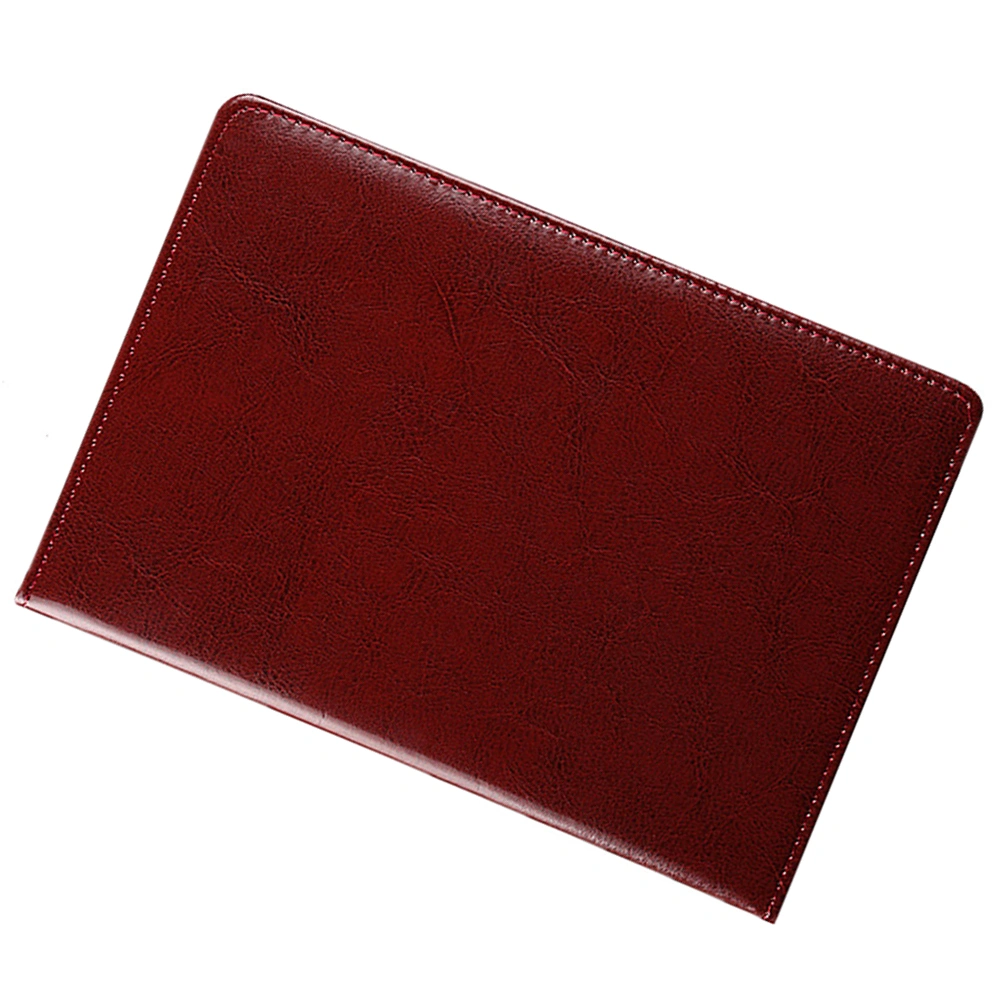 1PC Fashion A5 Business Office Notebook PU Retro Notepad Exercise Book for Office School Daily Use (Brown)