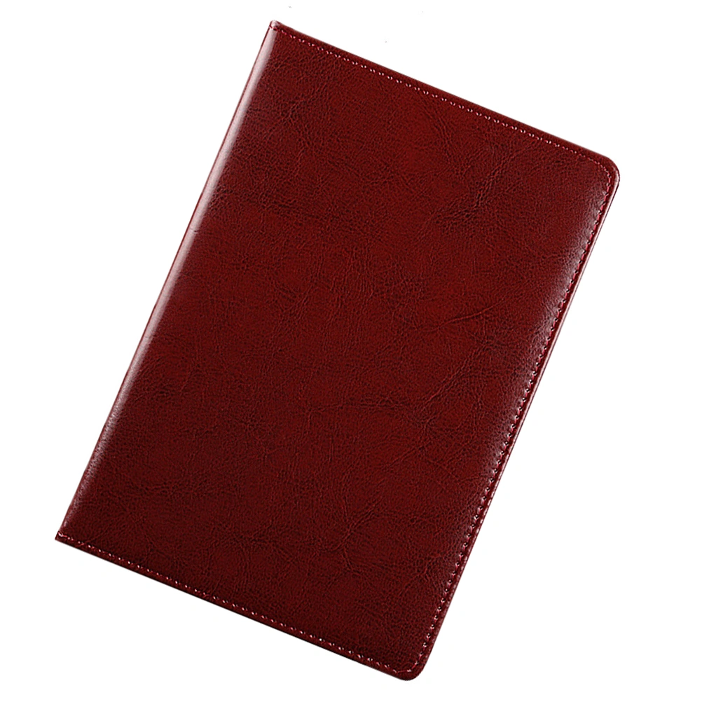 1PC Fashion A5 Business Office Notebook PU Retro Notepad Exercise Book for Office School Daily Use (Brown)
