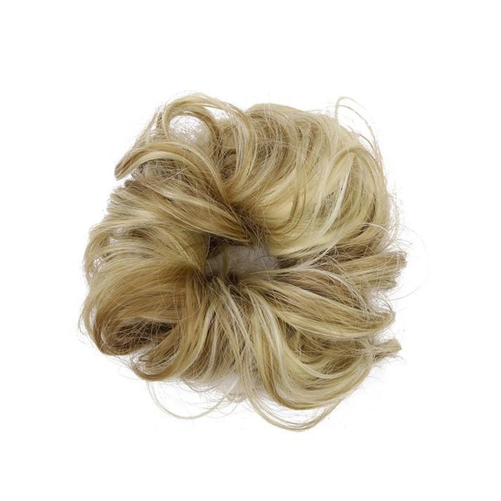 Ladies Fashion Pony Tail Hair Extension Bun Hairpieces Scrunchie Elastic Wave Curly Synthetic Hairpieces (14H613)