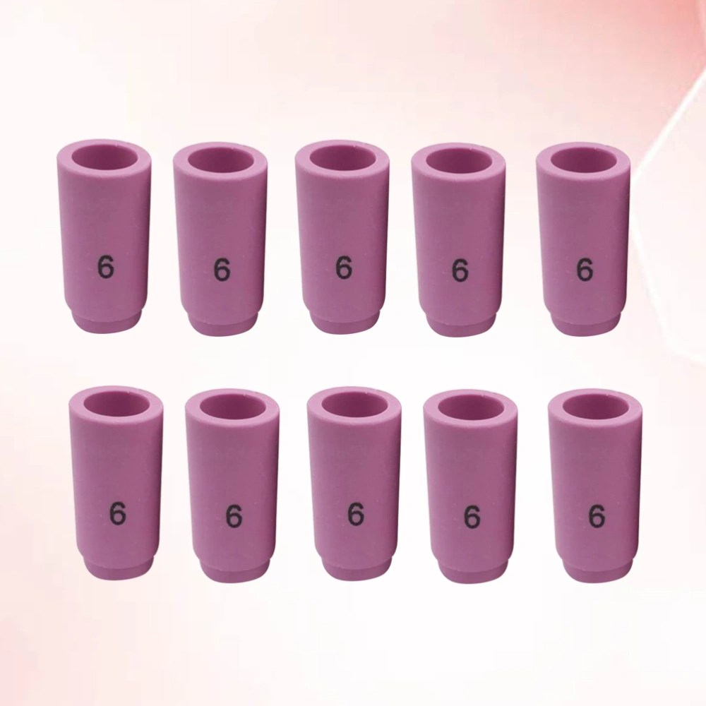 10Pcs 13N10 Tig Ceramic Welding Nozzles Protective Mouth Compatible for Welding Torch WP-9 WP-17 WP-18 WP-20 WP-25 WP-26