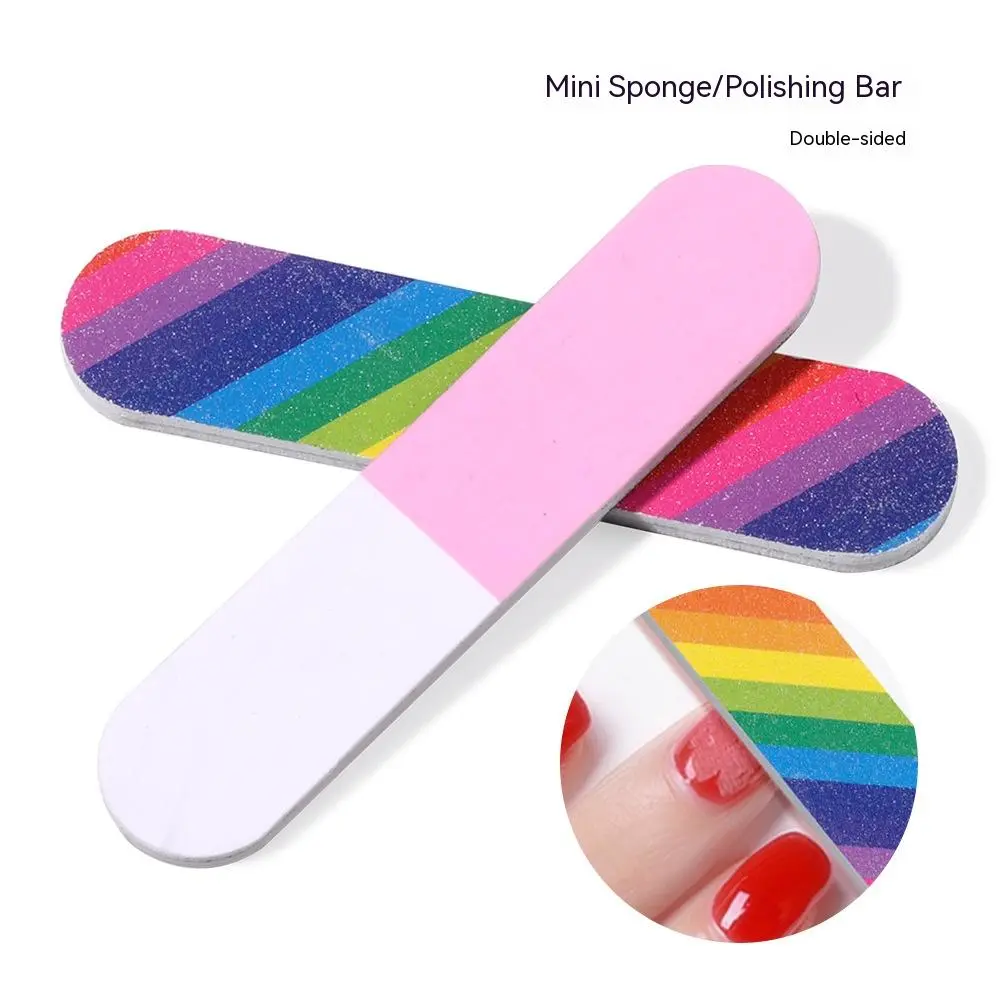 Short Double-sided Manicure Burnishing Stick Mini Rub