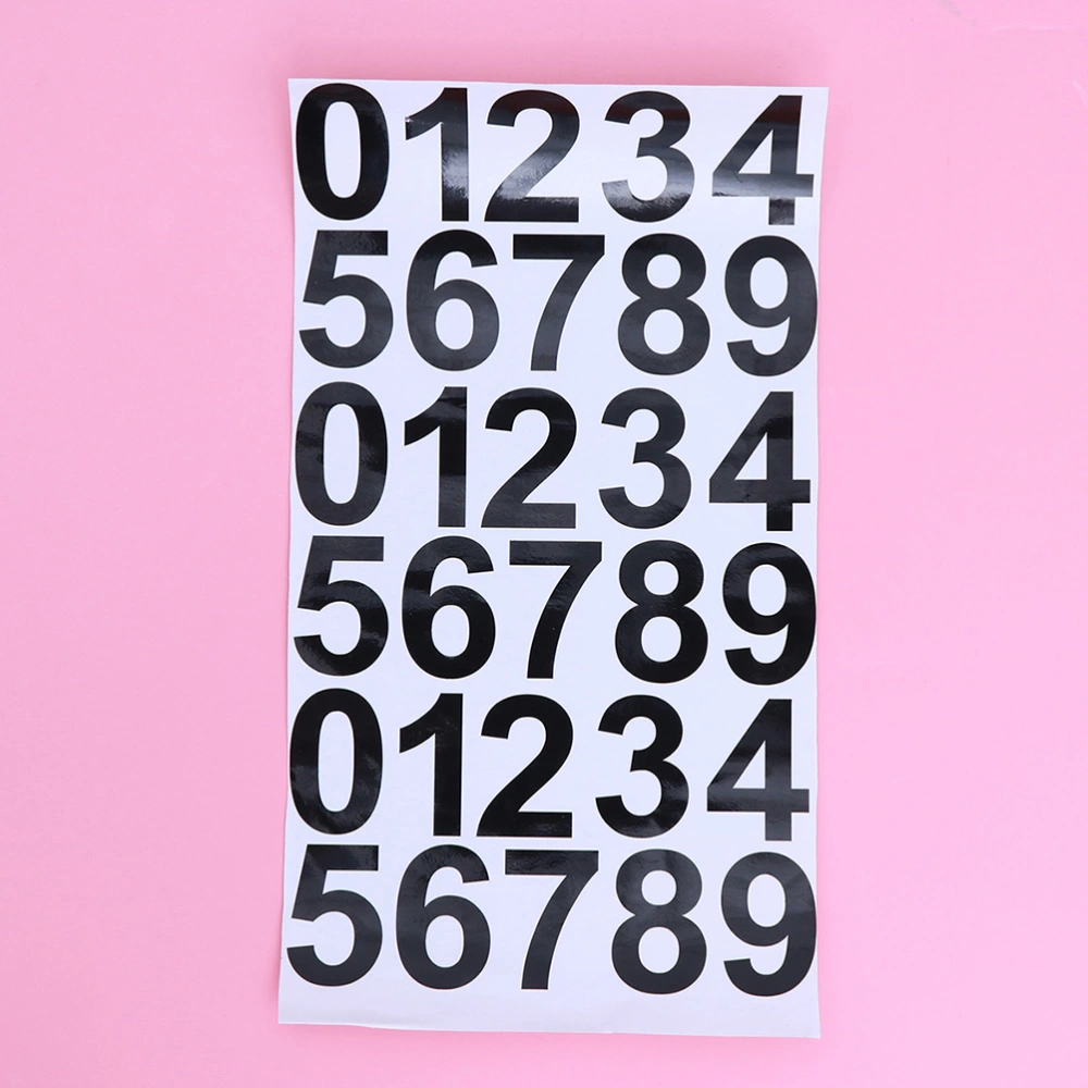 6 Sheets Practical Number Stickers Digital Label Pasters Classification Stickers