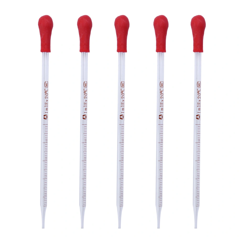 5 PCS Droppers Silicone Mold Pipette Dropper for School Home Supplies - 1ml